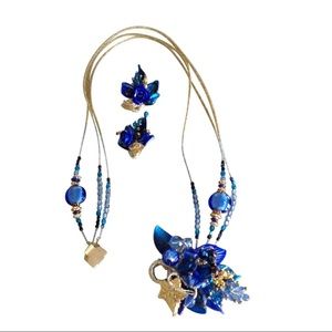 Choker + Clip-on Earring Set